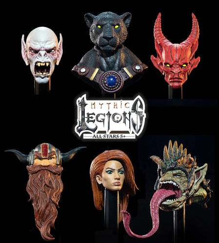 Mythic Legions All Stars 5+ HEADS PACK 1